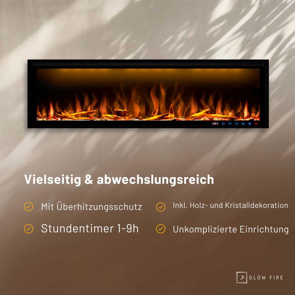 Electric wall fireplace Smart Wall 60